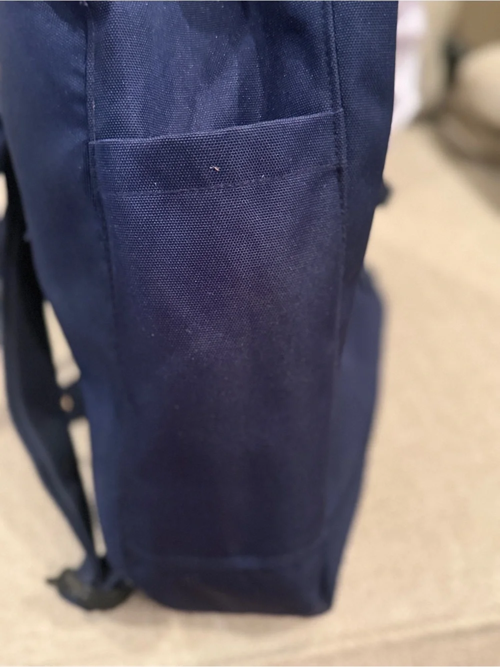Navy Canvas Backpack - Versatile Bag